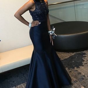 Royal blue prom dress